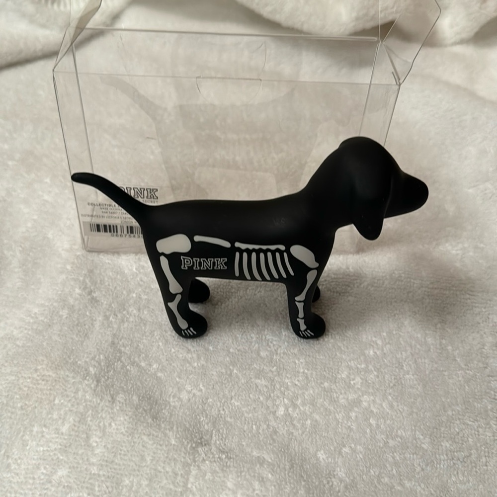 Limited Edition Victoria’s Secret Halloween Skeleton Mini Dog PINK 2016 NIB